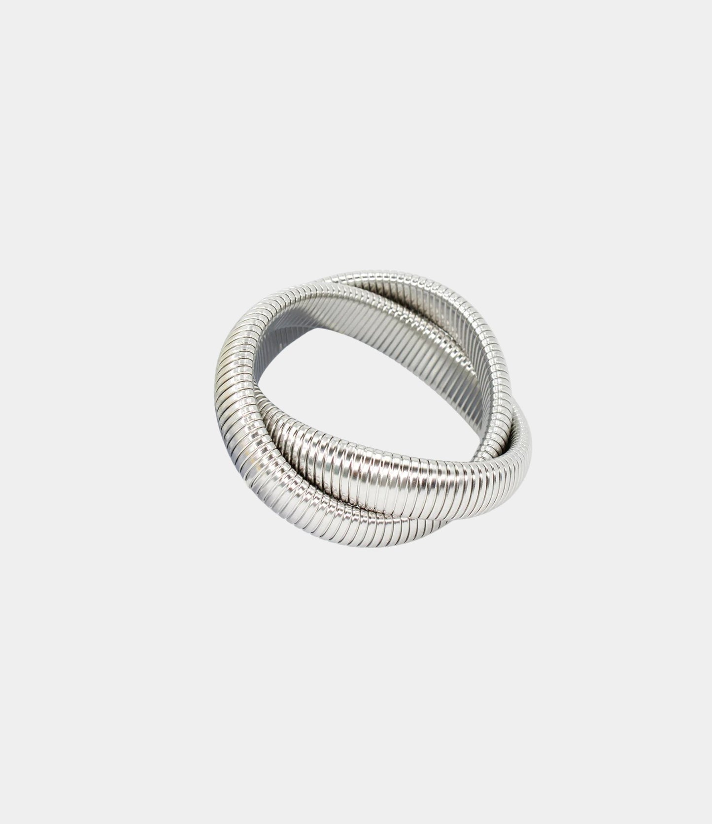 DOUBLE LOOP RETRO BANGLE