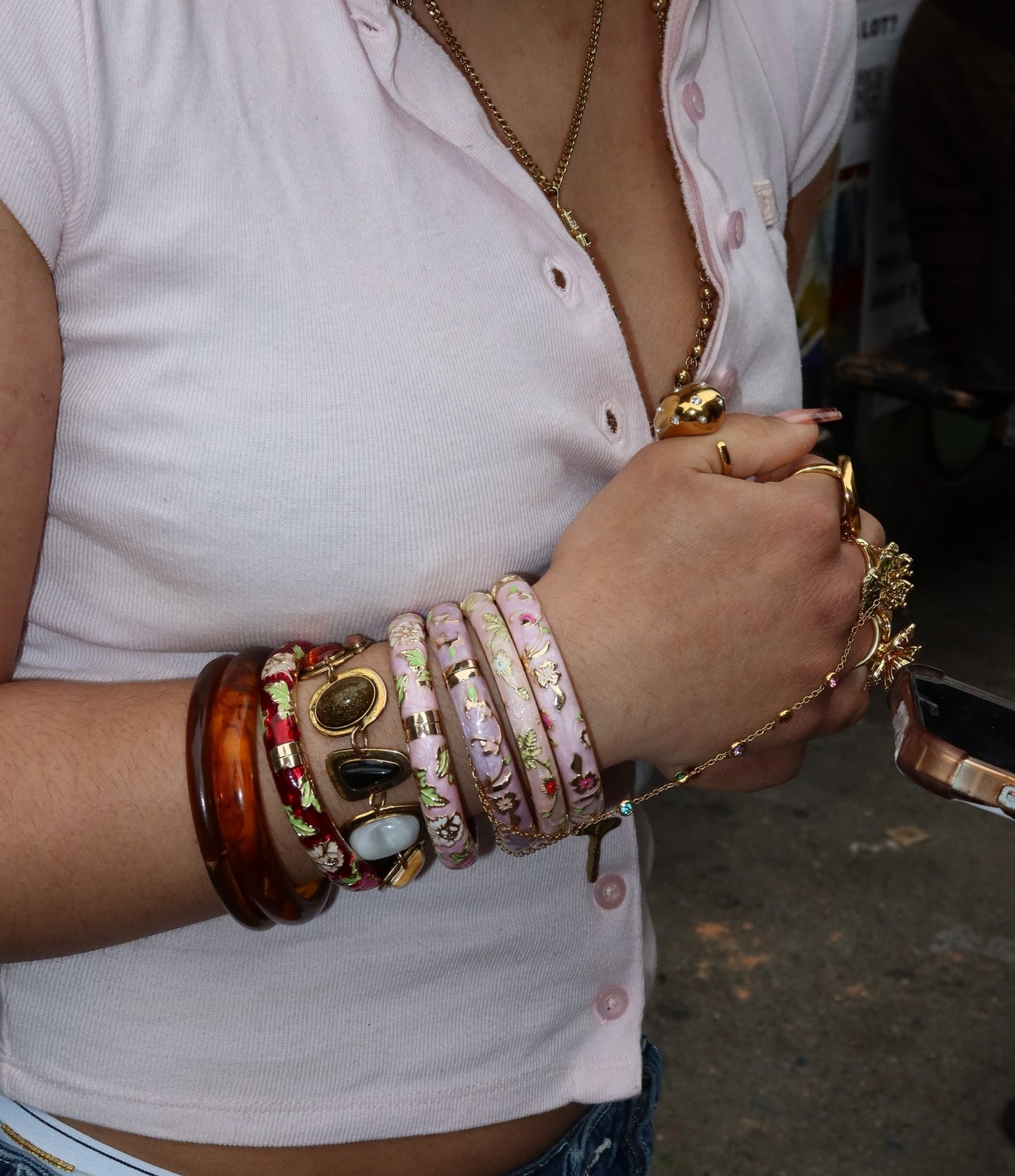 BOHO LINK CHARM BRACELET