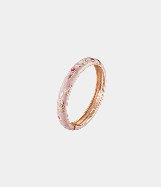 LOVE DROP BANGLE IN LIGHT PINK